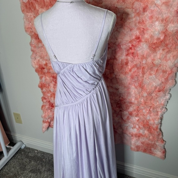 Trina Turk Lavender Maxi Habotai Dress 🪻🤍 - Picture 6 of 11